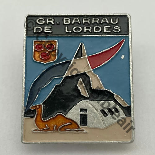 COMMISSARIAT GENERAL JM Centre PEPIN Gpe service BARRAU DE LORDES Camp baraque  PAQUET GRENOBLE 2griffes Dos grenu No16 Alu peint Src.histocollect2a 380EurInv 